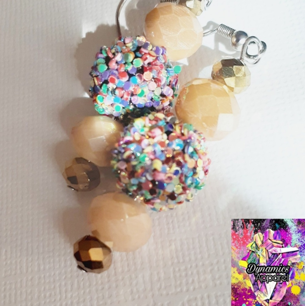 Dynamics Handmade Beaded Dangle Earrings